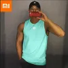 Contrôle Xiaomi Mijia été Sport gilet gymnases Fitness maille débardeurs Joggers chemise sans manches respirant mâle formation mode réservoir hommes