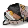 Plecak modny mini abstrakcyjny linia twarz drukowane kolorowe szkolne torby kobiety Wysokiej jakości luksusowy elegancka torba na ramię
