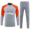 23/24 New International Uomo Bambini Jogging Sportswear Milano Mezza Pull Tuta da allenamento Kit 2023/2024chandal futbol