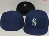 Мужские бейсбольные кепки Mariners приталенного размера Кепки LA Snapback World Series белые спортивные кепки в стиле хип-хоп SOX Chapeau Grey Stitch Heart "Series" " Love Hustle Flowers Women a0