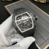 RM Reloj de pulsera Reloj de pulsera de diamantes Reloj funcional Edición limitada Reloj mecánico manual de fibra de carbono Rm055 Reloj de lujo Reloj de pulsera individual