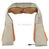 Massageador de pescoço elétrico, massageador de ombro para shiatsu, costas, pescoço, corpo, infravermelho, amassar, carro, casa, massagem 240322