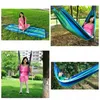 Hängematten Outdoor Tragbare Hängematte Garten Zuhause Schlafsaal Lazy Chair Sport Reise Cam Swing Stühle Dicke Leinwand Streifen Hängen Bett Doppel Otojy