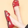 Casual Shoes Peep Toe Flats Summer Women Butterfly Ladies Concise Moccasins Leather Loafers Female Zapatos De Mujer