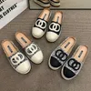 Hausschuhe Xiaoxiangfeng Fishermans Schuhe Frauen Frühling 2024 Neue dicke Sohle -Lefu -Schuhe Frauen flacher Boden ein Schritt Lazy Single Shoes T240323