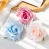 100pc 10 cm Hurtowe sztuczne kwiaty do notatników świąteczne domowe wystrój domu Wedding Garden Rose Arch Fake Silk Head Box 240308