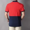 Herren-POLO-Shirt mit kurzärmeligem Umlegekragen und gesticktem Muster, Sommerneu, hochwertige reine Baumwolle