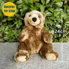 Grizzly Bear Plush Toy Brown Plushie Peluche Lifelike Stuffed Animals Simulation Doll Kawai 240321