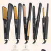 Alisadores de cabelo Professional Straightener Curler Cerâmica Placa de Aquecimento Flat Iron Styling Curling Straighting 230209 Drop Delivery Dhwou