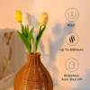 Wood Weave Mini Vase Air Airfifier USB Electronic Ultrasonic Water Fragrance Essential Oil Diffuser Home Room doft 240322