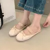 Slippers Women Classic Silk Soft Ballet Shoes Round Toe Bowtie Flats Elegant Valentine Outdoor Slides