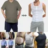 Men Compression Shirt Slimming Body Shaper Belly Tummy Shapewear Abdomen Reducer Corset Top Gynecomastia Slim Tummy Shapers Vest 240306