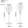 Verres à vin 2 pièces rétro Phnom Penh verre à vin cristal Champagne verres gobelet fête de mariage verre tasse Drinkware saint valentin cadeaux 400 ml L240323