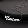 Aangepaste roestvrijstalen gouden naam ketting voor vrouwen man gepersonaliseerde naambord sieraden mode brief hanger cadeau 240315