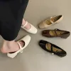 Pumps dames Mary Janes schoenen goud midden hakken lederen schoenen dikke pompen zapatos mujer zwarte witte lente herfst 1599n