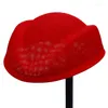 Berets linho fascinators chapéu base diy colrful comissário de bordo percher headwear elegante pillbox t8nb