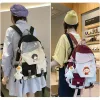 Bags Anime Genshin Impact Backpack Knapsack Packsack School Student Book Zipper Laptop Travel Bags For Kids