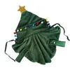 Vestuário para cães Árvore de Natal Estilo Roupas Pet Manto Trench Coat Jaqueta Outono Inverno Quente Fleece ClothingXS-XL