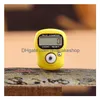 Counters Wholesale Mini Hand Hold Band Tally Counter Digital Sn Finger Ring Electronic Head Count Measurement T2I53320 Drop Delivery O Dhfxq