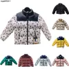 Crianças roupas de grife jaqueta de inverno crianças para baixo com capuz bordado quente parka casaco puffer jaquetas carta impressão outwear impressão