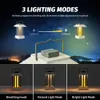 Moon Court Camping Lamp Portable Outdoor Atmosphere Lighting Ultralight Tent Lantern Long Life Hanging Lamp 240319