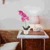 Flores decorativas flor artificial phalaenopsis simulação planta plantas falsas interior realista vaso falso bonsai rosa falsa