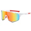 2 pcs Designer de luxe de mode Nouveau design évidé avec demi-monture résistante au vent Y2K lunettes de soleil de cyclisme en plein air lentilles une pièce résistant aux UV
