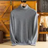 Men's Sweaters Soft Cashmere Sweater Turtleneck Comfortable Clothing Autumn Winter Loose Knitted Keep Warm Top Korean Clothes