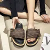 Slippers LS Luxury designer Shoes Slipper Summer Brand Desinger PU leather Womens Sandal Casual Slides Outdoor Female Flip Flops T240323