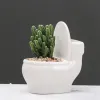 Planters Creative Ceramic Cartoon Succulents Plants Pot Office Desktop Planterar Small White Porslin Flower Pot Home Garden Decor Bonsai