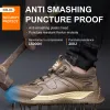 Stövlar isolering 6kV manlig komposit tå arbetsskor sneakers oförstörbara antismash antipunktur läder säkerhetsskor
