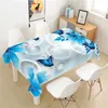 Table Cloth Fashion Butterfly Home Dining Cover Coffee Decor Picnic Rectangular Waterproof And Oil-proof Tablecloth