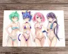 Pads YuGiOh ARCV Spielmatte Sexy Yuzu Girls TCG CCG Matte Sammelkartenspielmatte Gratis Tasche Rutschfeste Gummi-Schreibtischunterlage Mousepad 60 x 35 cm