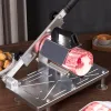 Tools Kitchen Manual Slicer for Vegetables Meat Suction Cup Design 430 Stainless Steel Washable Meat Slicer Gadget