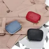 Leather card bag European and American luxury leather wallet ins wind foreign trade bank card storage small bag key chain