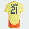 2024 Copa ColOMbiA JAMES Fußballtrikots Kinderset 2025 Columbia Nationalmannschaft Fußballtrikot Home Away Set Camisetas 24 25 D.VALOYES ARANGO C. CHUCHO CUADRADO