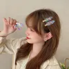 sdotter 2pcs酢酸ヘアクリップヴィンテージヒョウ女性用のベンドヘアピンなし女の子スイートバレットメイクアップツールヘアアコリーg m2re＃