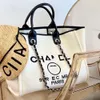 Letter Bags Luxury CC Totes Handbag Fashion Canvas Bag Womens Ladies Brand Ch Embroidered Tote Designer Handbags Female Shopping Cross Body Backpack 9IJ4