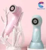 Appareils Superlieur Brosses électriques de nettoyage du visage Nettoyeur à ultrasons Nettoyage en profondeur des pores 3 têtes Masseur de soins de la peau Appareil de beauté