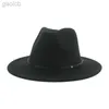 Brede rand hoeden emmer hoeden winter dames hoed Fedoras luxe jurk brede rand formele bruiloft Jazz hoed Fedoras Chapeau Femme 24323