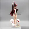 Finger Toys 27cm Genshin Impact Hu Tao Bunny Y Girl Figure Klee/Venti/Qiqi/Naa Action Adt Collectible Model Doll Drop Delivery Gifts N DHJCB