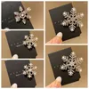 Accessoires pour cheveux perle strass flocon de neige épingle à cheveux Vintage pince latérale diamant noël argent Barrettes femme