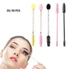 Cabeça dupla Eyel Brushes Pincéis de maquiagem Descartáveis Mascara Wands Aplicador Spoilers Eyeles Cosmetic Brush Makeup Tools d5ja #