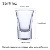 35ml/1.2oz Heavy Duty Shot Glasses Whiskey Lead Free Clear Liquor Glass Transparent Wine Glass Bar Restaurants Home W0216