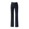 Xin Ge Not Easy to Fade Micro La Jeans Womens Spring High Waist Slim Fit 2024 New Elastic Slimming Flare Pants