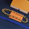 Nuovo designer di lusso collane con ciondolo gioielli per uomo lettera incisa collana a catena Miami catena a maglia cubana regalo per feste