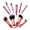 10pcs Mini Eye Shadow Makeup Brush Set portátil Travel Cosmetic Brushes Kit para ferramentas de maquiagem Cvenient A8j1 #