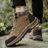 Fitnessschuhe Herren Outdoor Wandern Große Größe 46 Wildleder Trekking Sneakers Herren Jagdstiefel Verschleißfest Klettern Sport