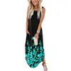 Casual Dresses Women Loose Sundress Long Dress Sleeveless Split Maxi Summer Beach With A Line Cocktail For