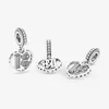 18th Celebration Dangle Charm Pandoras 925 Sterling Silver Luxury Charm 세트 브레이슬릿 제작 사랑 심장 매력 디자이너 목걸이 펜던트 원본 상자 도매